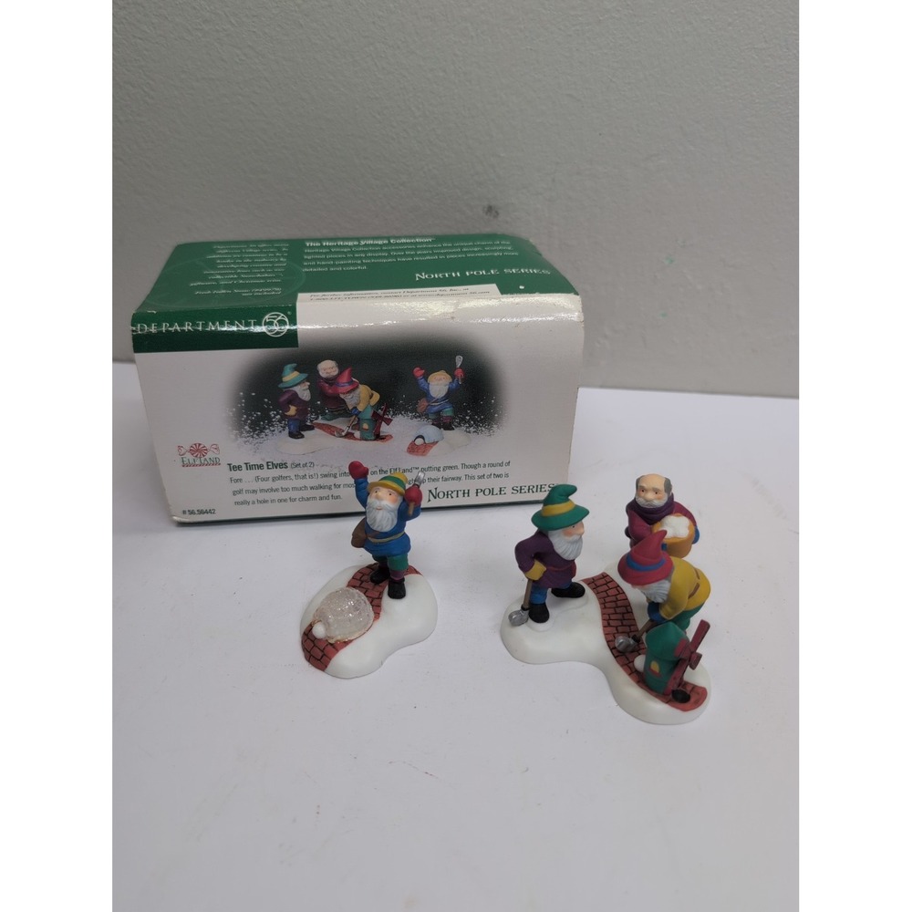 Dept 56 North Pole Series Elfland Tee Time Elves #56442